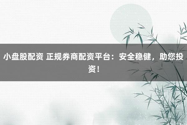 小盘股配资 正规券商配资平台：安全稳健，助您投资！