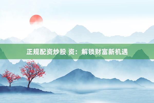 正规配资炒股 资：解锁财富新机遇
